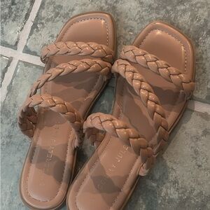 Sincerely Jules Braided Sandals in Tan